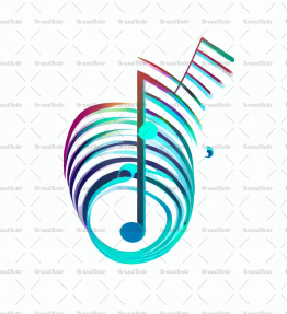 Abstrakte Musiknoten